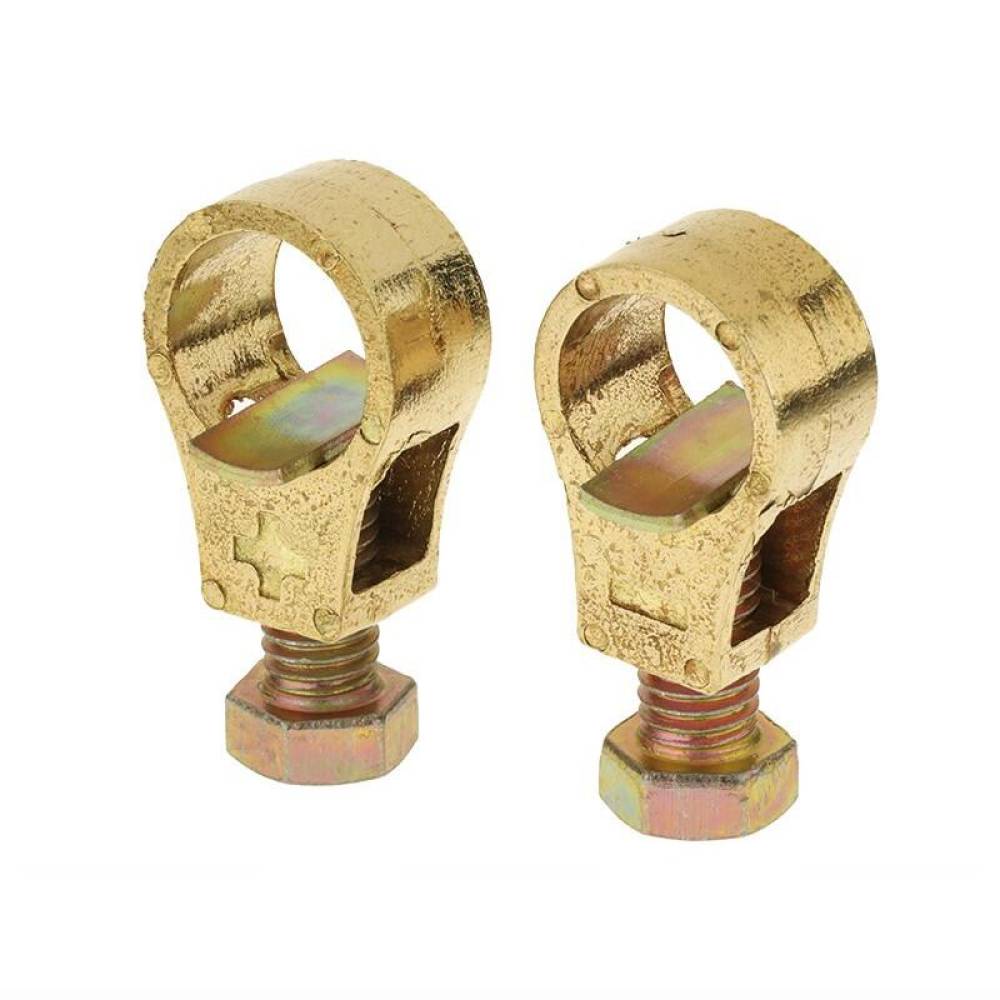 Set 2 borne acumulator 12-24V, cupru, fixare rapida cu surub, fi 16-18mm, max 300A, 58962 Carmotion