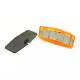 Lampa gabarit 130x54, bec R10W, 12-24V, galbena, Double Burner, FR0221 Formplas