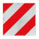 Placa reflectorizanta de aluminiu, Gabarit depasit cu dungi alb/rosii oblice 42x42cm, DIN 30710, ECE 104 Class F, TPESC-B, 3M, Reflex 4053 Placa reflectorizanta de aluminiu, Gabarit depasit cu dungi alb/rosii oblice 42x42cm, DIN 30710, ECE 104 Class F, TPESC-B, 3M, Reflex 4053