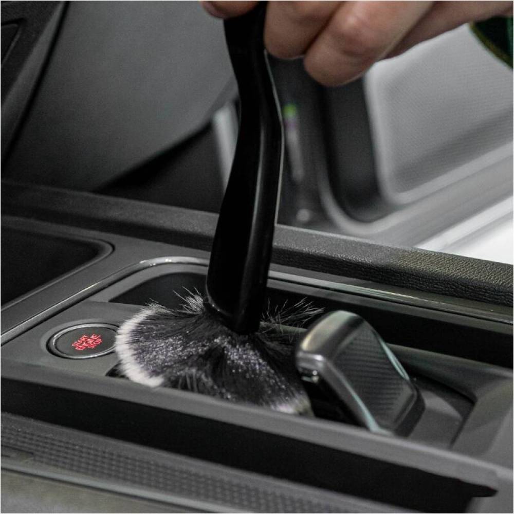 Pensula delicata pentru detailing, 2in1, interior, cu laveta curatare grila aerisire, 03979 Amio