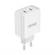 Incarcator rapid cu 2 USB-uri, priza 220V, 2xUSB-C 40W, 3AQC, 03892 Amio Incarcator rapid cu 2 USB-uri, priza 220V, 2xUSB-C 40W, 3AQC, 03892 Amio