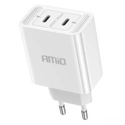 Incarcator rapid cu 2 USB-uri, priza 220V, 2xUSB-C 40W, 3AQC, 03892 Amio