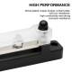 Conector fire electrice universal, 4 poli, 12-48V, 150A, cu capac, busbar, bara colectoare,  03808 TruckLed