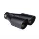 Ornament toba, interior 32-52, exterior 160x76, L245, dublu, negru mat, 04063 Amio