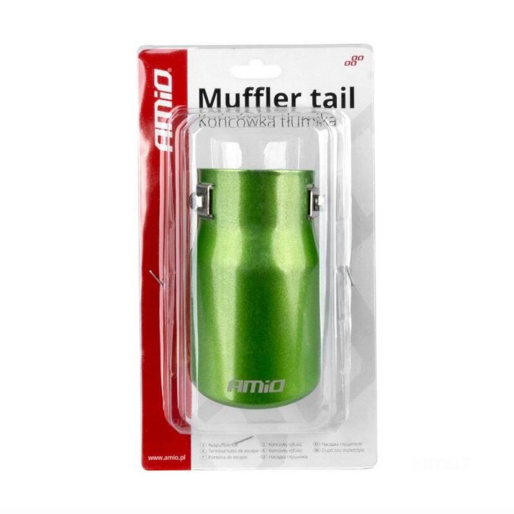 Ornament toba interior 43-62, exterior 76mm, L130, verde, 04071 Amio