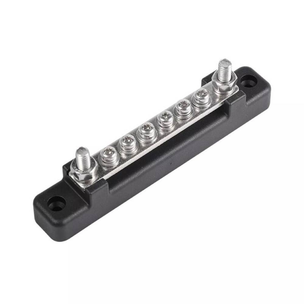 Conector fire electrice universal, 6 poli, 12-48V, 150A, cu capac, surub M6, negru minus, 03809 TruckLed