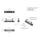 Conector fire electrice universal, 6 poli, 12-48V, 150A, cu capac, surub M6, negru minus, 03809 TruckLed