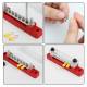 Conector fire electrice universal, 6 poli, 12-48V, 150A, cu capac, surub M6, rosu plus, 03810 TruckLed
