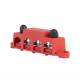 Conector fire electrice universal, 4 poli, 12-48V, 250A, cu capac, surub M10, rosu plus, 03812 TruckLed