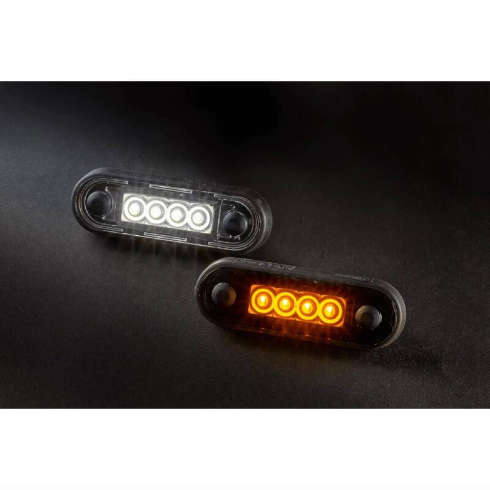 Lampa gabarit, 84x27, 2in1, LED, slim, alb-galben, cu 2 garnituri bullbar, FT-073 BZ Fristom
