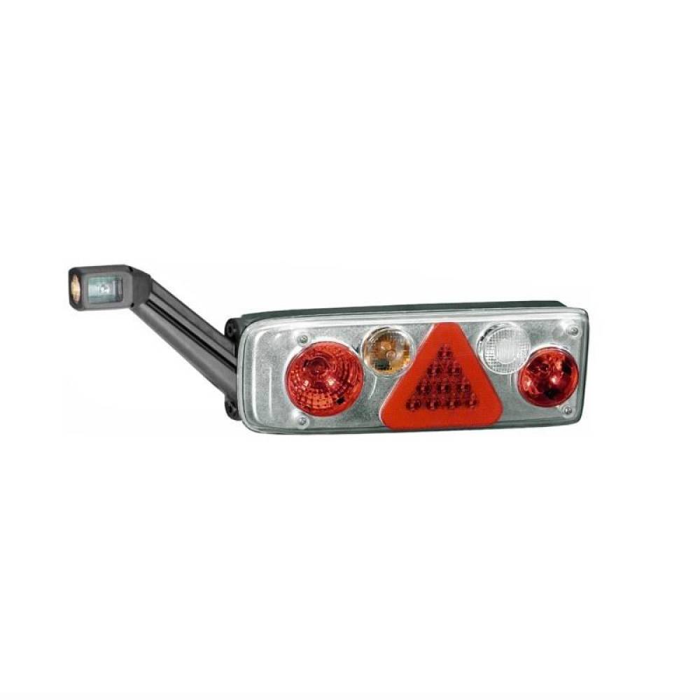 Lampa spate 372x129 cu lampa gabarit LED, 5 functii, cu triunghi, ceata si mers inapoi, 24V, mufa 7 pini, stanga, EASYCONN II, M711421 Mars Lampa spate 372x129 cu lampa gabarit LED, 5 functii, cu triunghi, ceata si mers inapoi, 24V, mufa 7 pini, stanga, EASYCONN II, M711421 Mars