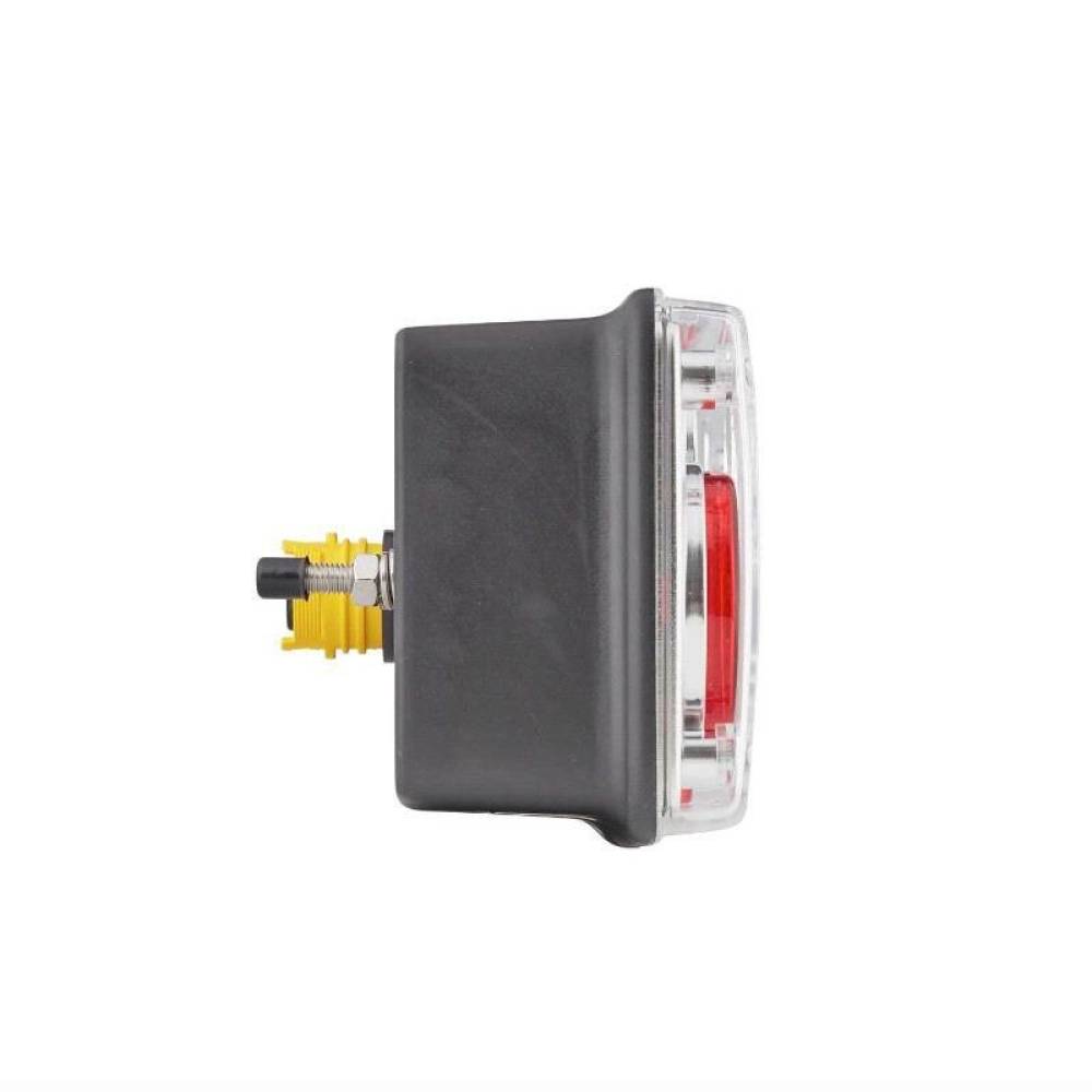 Lampa spate 372x129 cu lampa gabarit LED, 5 functii, cu triunghi, ceata si mers inapoi, 24V, mufa 7 pini, dreapta, EASYCONN II, M711422 Mars