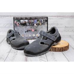 Pantofi de protectie tip sandale, confortabili, cu bombeu metalic, cu talpa antialunecare si rezistenta la ulei, marimea 40,  ADR293 Artmas