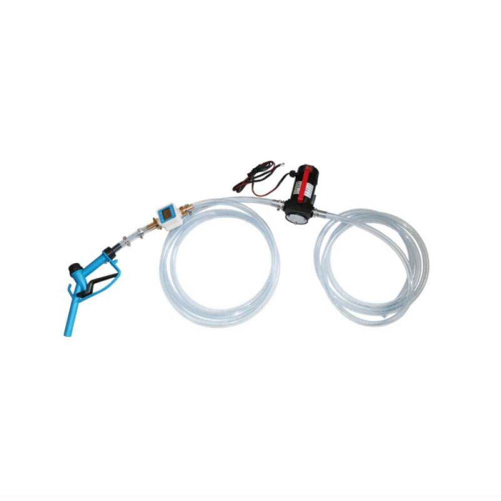 Set pompa electrica transfer motorina, 12V, 180W, 45L/min, mini CPN, cu furtune, pistol si contor LCD, PMP035