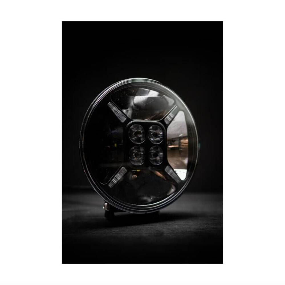 Proiector rotund fi180, LED-uri LG, faza lunga, cu pozitie alba si galbena, 9-36V, 60W, 6000Lm, 5700K, conector DT cu 4PIN, TT.11107