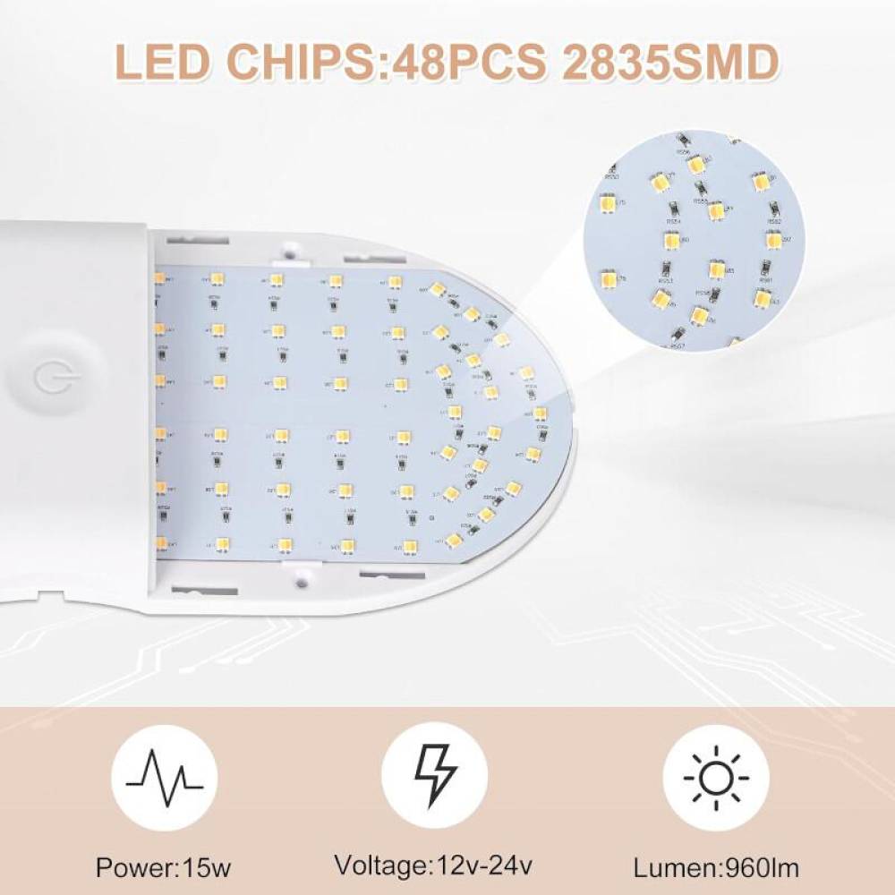 Lampa interior plafon, 266x12mm, LED, 3 moduri de iluminare, 12-24V, 10W, 1800lm, cu comutator tactil, aplicabila, Motorhome Lights Lampa interior plafon, 266x12mm, LED, 3 moduri de iluminare, 12-24V, 10W, 1800lm, cu comutator tactil, aplicabila, Motorhome Lights