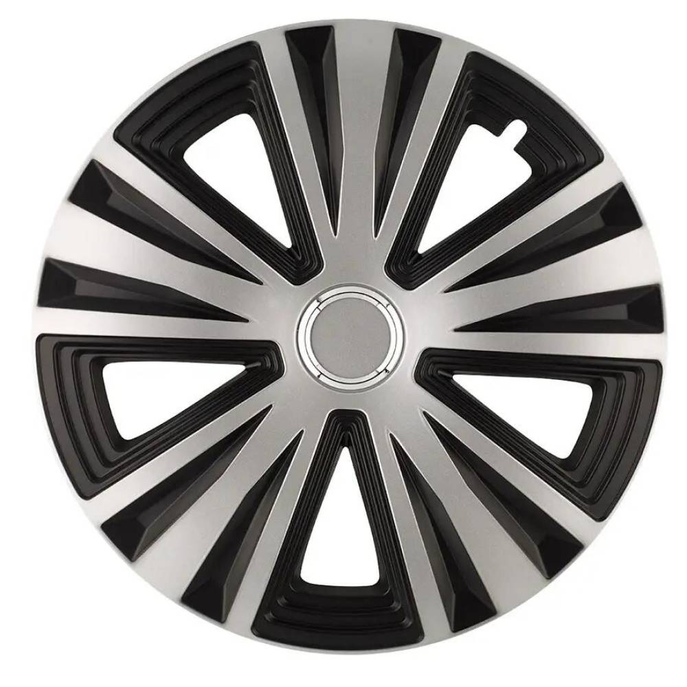 Capace roti 16'' Jestic GLORY negru cu inel cromat