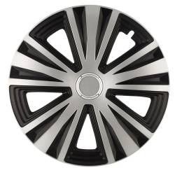 Capace roti 16'' Jestic GLORY negru cu inel cromat