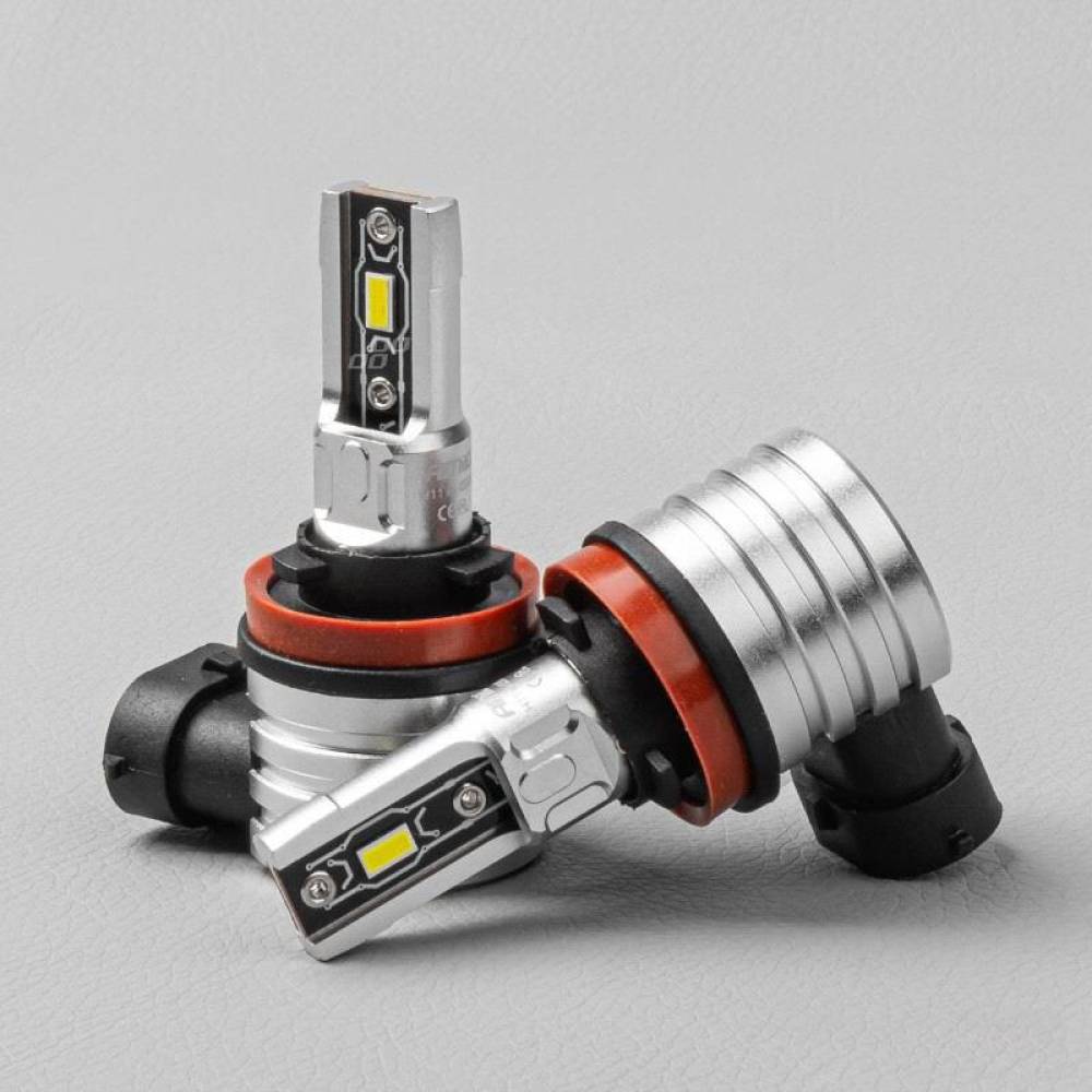 Set 2 becuri H8, H9, H11, H16, LED, 9-32V, 50W, 2225lm, 6500K, H Mini 03333 Amio