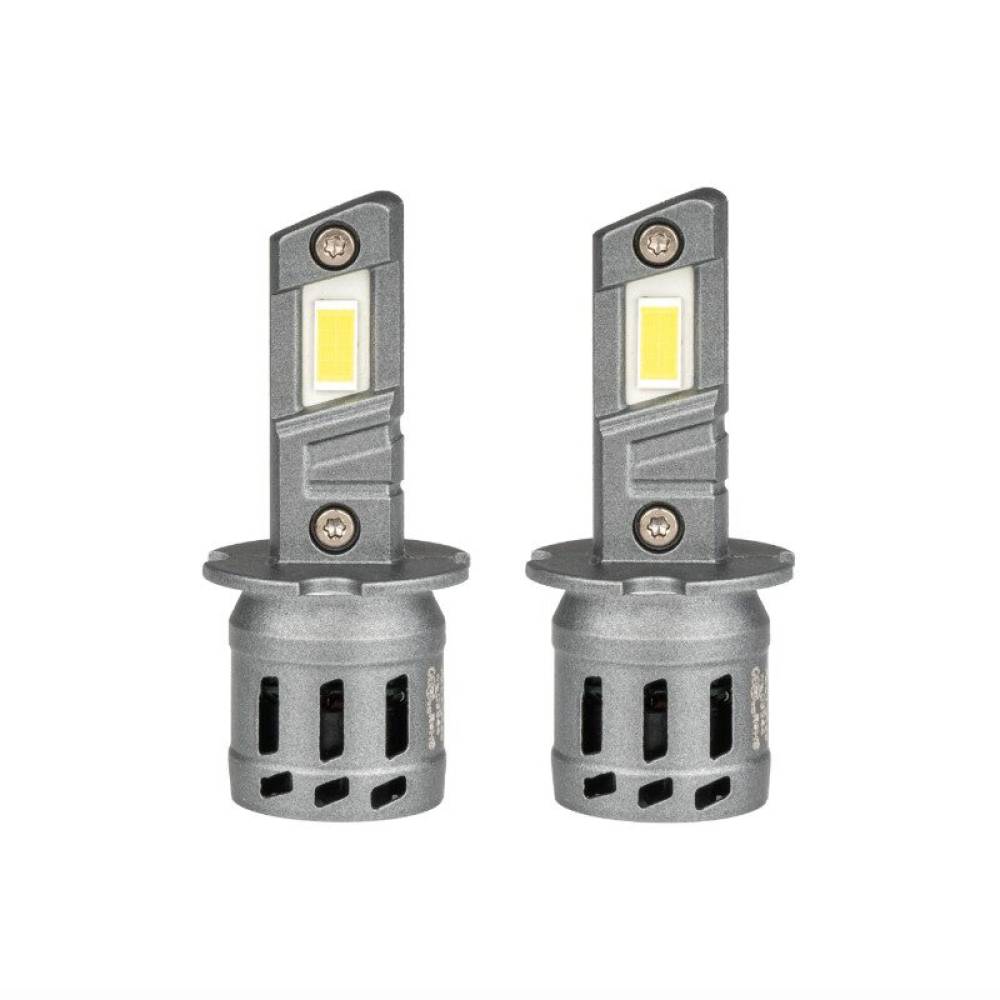 Set 2 becuri  H3, LED, 11-18V, 30W, 2936lm, 6000K, cu radiator, X5 Winger Series, 03944 Amio