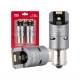 Set 2 becuri semnalizare, LED-uri SMD1860, 12-24V, BAU15S PY21W, Full Canbus, galben, Pro Series 03604 Amio