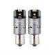 Set 2 becuri semnalizare, LED-uri SMD1860, 12-24V, BAU15S PY21W, Full Canbus, galben, Pro Series 03604 Amio
