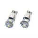 Set 2 becuri aluminiu T10e, 3 LED-uri SMD2835, 12-24V, W5W, 5600K, Canbus, alb, 01637 Amio 