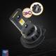 Set 2 becuri  H7-H18, LED, 12V, 44W, 3936lm, 6500K, cu radiator, Canbus, X4 Aviator 03764 Amio