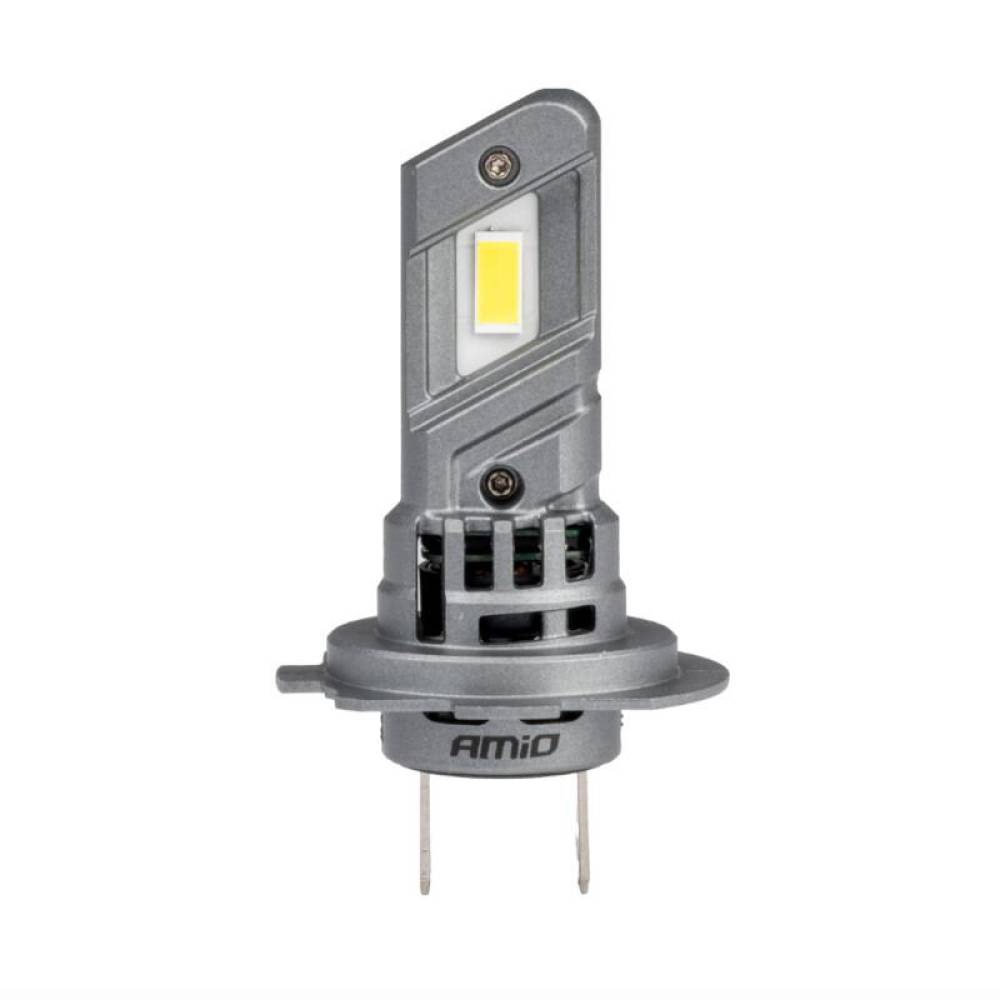 Set 2 becuri  H7, LED, 11-18V, 40W, 3580lm, 6000K, cu radiator, X5 Winger Series, 03946 Amio