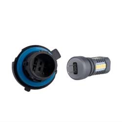Set 2 becuri HP24W, 18 LED-uri, 12-24V, 6000K, 960lm, Canbus, cu lupa, 02803 Amio 