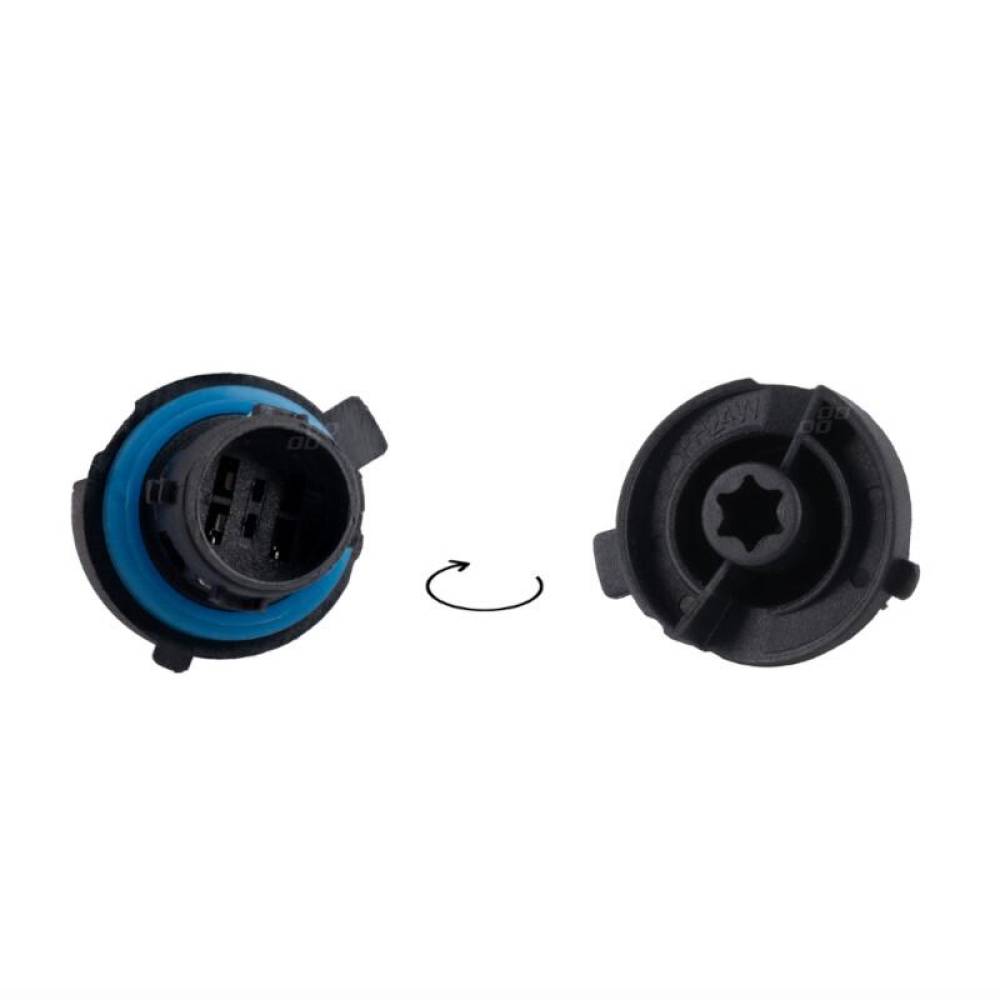 Set 2 becuri HP24W, 18 LED-uri, 12-24V, 6000K, 960lm, Canbus, cu lupa, 02803 Amio 