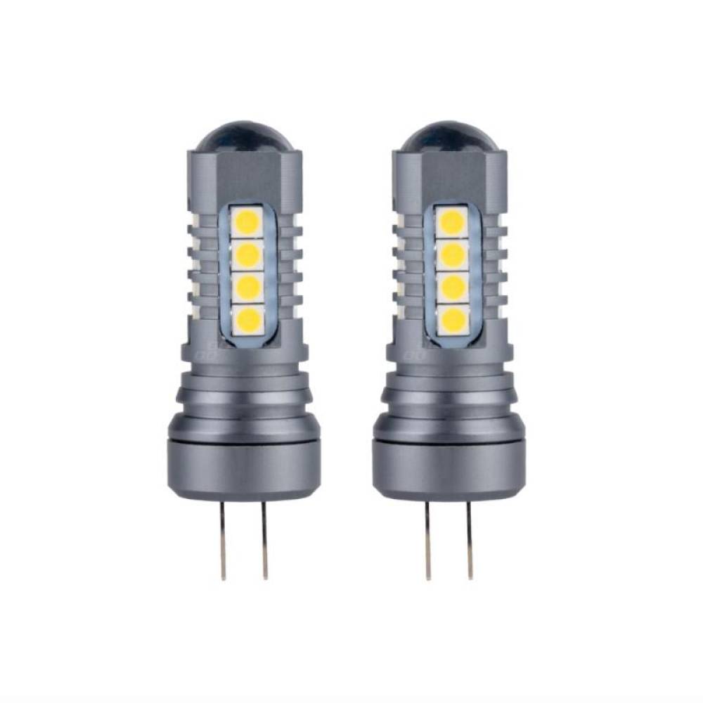 Set 2 becuri HP24W, 18 LED-uri, 12-24V, 6000K, 960lm, Canbus, cu lupa, 02803 Amio 