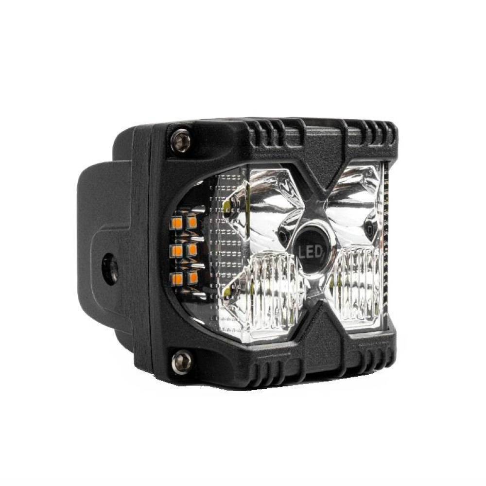 Proiector 95x80, faza lunga si pozitie galbena, cu LED, 9-36V, 60W, 6000lm, spot, 04208 Amio Proiector 95x80, faza lunga si pozitie galbena, cu LED, 9-36V, 60W, 6000lm, spot, 04208 Amio
