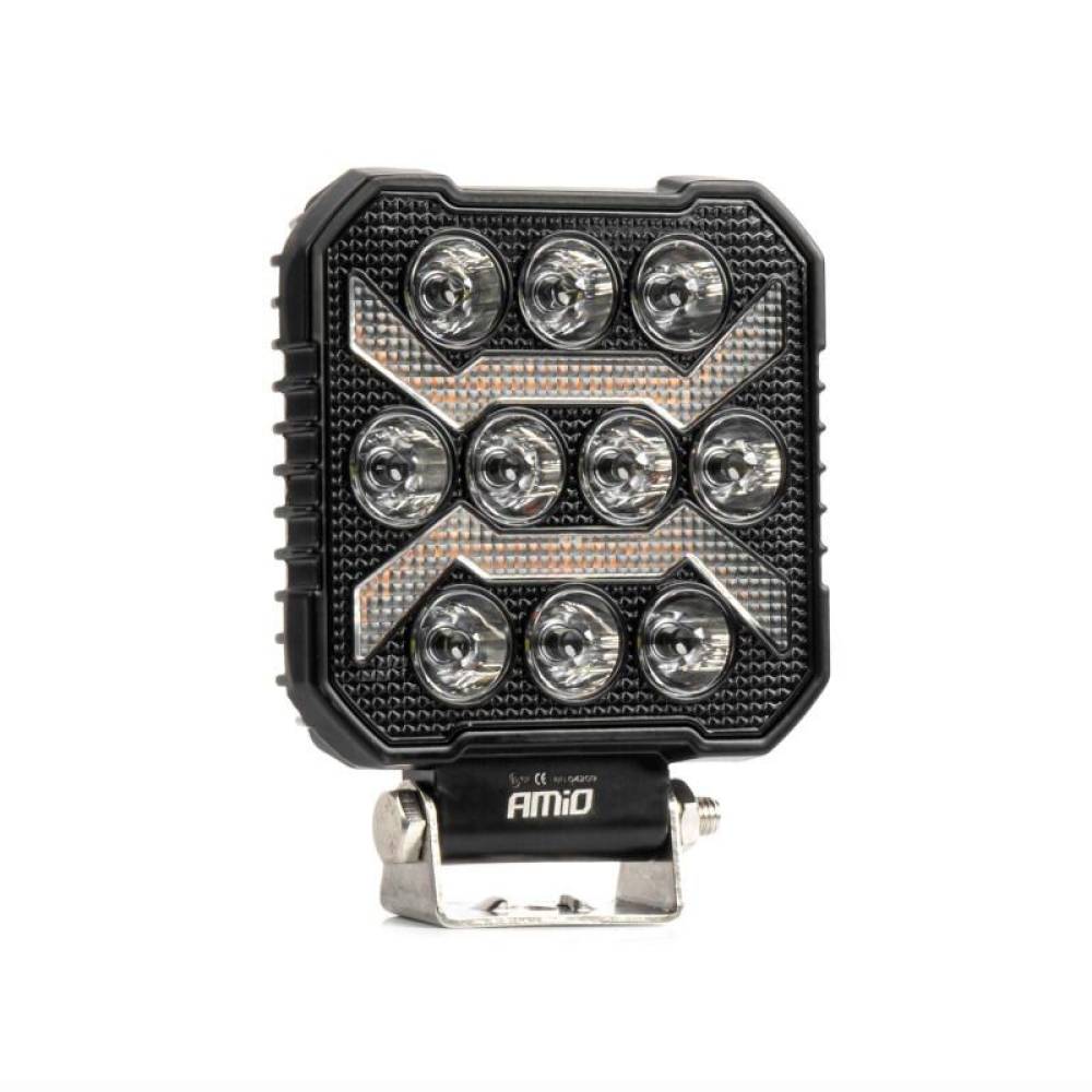 Proiector lucru 110x110, LED, cu pozitie galbena, 9-36V 54W, 10000lm, 6500K, spot, 04209 Amio Proiector lucru 110x110, LED, cu pozitie galbena, 9-36V 54W, 10000lm, 6500K, spot, 04209 Amio