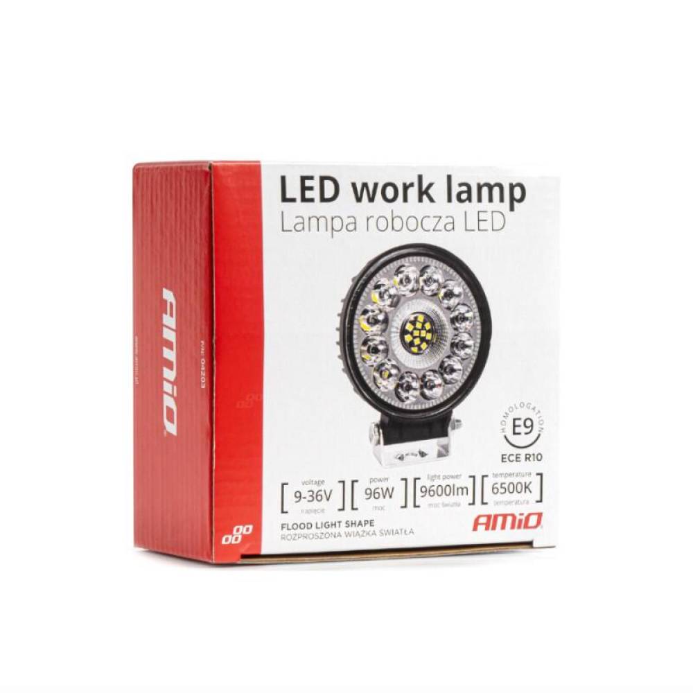 Proiector lucru fi110, LED, 9-36V, 96W, 9600lm, 6500K, flood, 04203 Amio