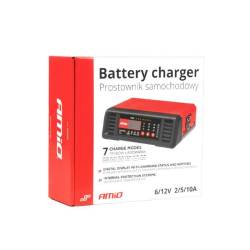 Redresor digital auto 6V-12V, 2A-5A-10A, 7 moduri incarcare, 04056 Amio Redresor digital auto 6V-12V, 2A-5A-10A, 7 moduri incarcare, 04056 Amio