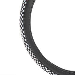 Husa volan 37-39cm, imitatie piele, neagra cu model tabla de sah , Chessboard 04170 Amio Husa volan 37-39cm, imitatie piele, neagra cu model tabla de sah , Chessboard 04170 Amio