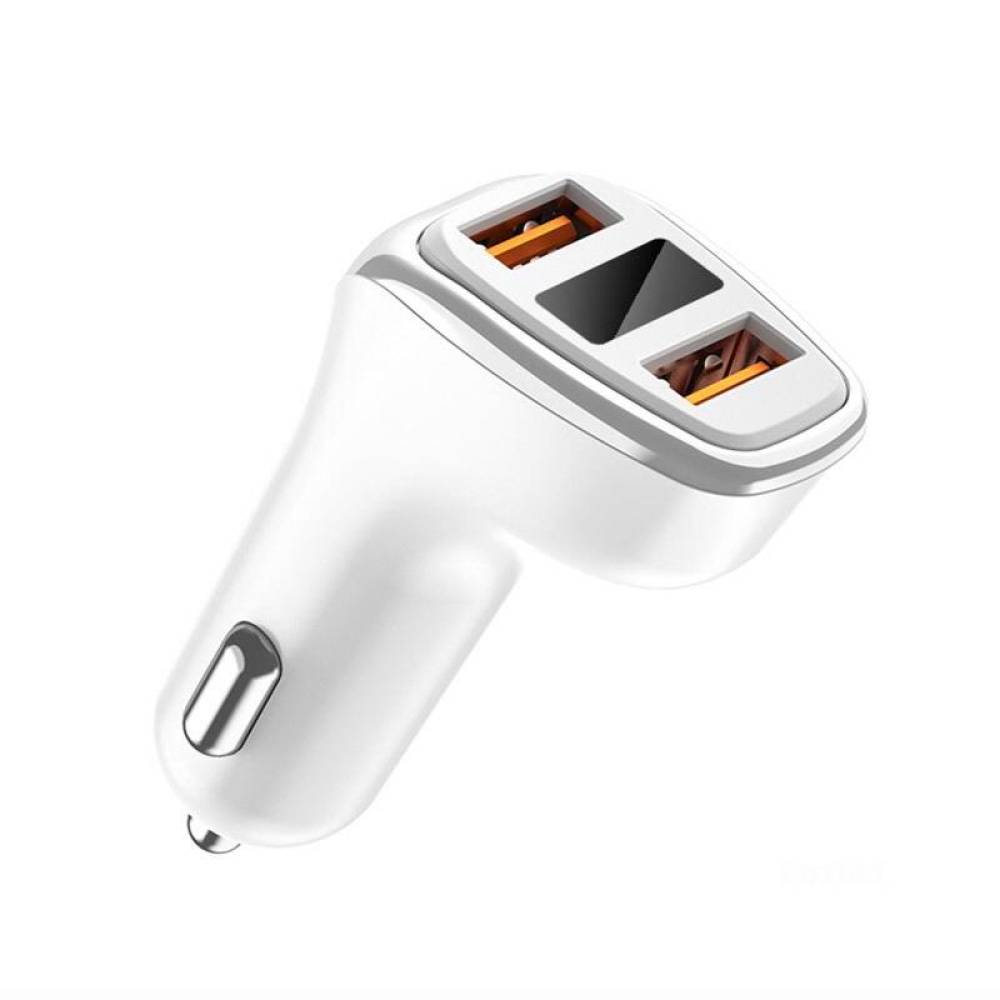 Incarcator auto 2xUSB 3.1A, cu voltmetru, 12-24V, 15W, 03887 Amio Incarcator auto 2xUSB 3.1A, cu voltmetru, 12-24V, 15W, 03887 Amio