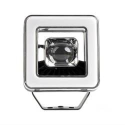 Proiector 114x114, LED, 9-36V, 45W, 8000lm, 4 functii, cu semnalizare si pozitie NEON, faza scurta, faza lunga, spot, 04198 Amio