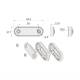 Lampa gabarit, 84x27, 2in1, LED, slim, alb-galben, cu 2 garnituri bullbar, FT-073 BZ LED DARK Fristom