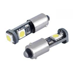 Set 2 becuri bord, T4W-BA9S, cu 3 Leduri SMD5050, 12V,  alb, Canbus, VISION 58313