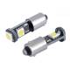 Set 2 becuri bord, T4W-BA9S, cu 3 Leduri SMD5050, 12V,  alb, Canbus, VISION 58313