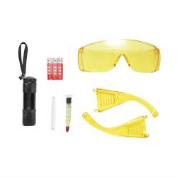 Trusa verificare scurgeri instalatie aer conditionat auto, cu ochelari, MW49
