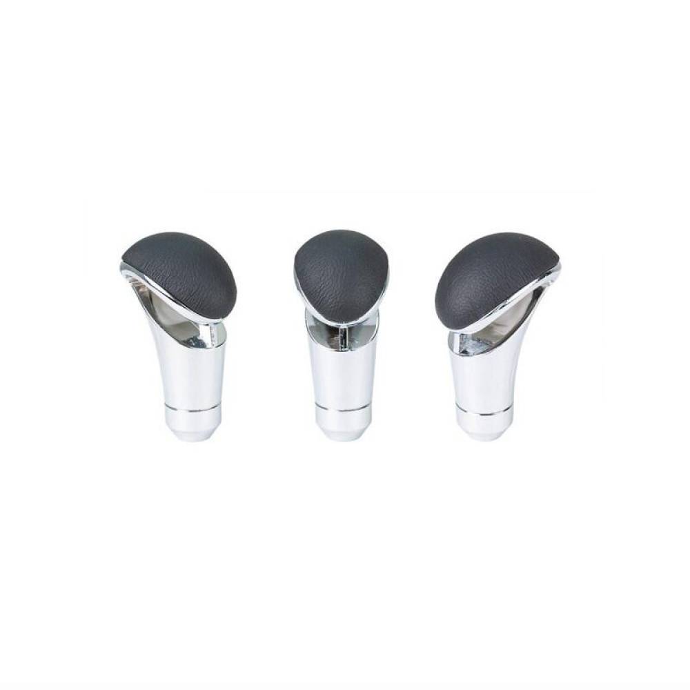 Maner schimbator viteza, imitatie piele neagra cu crom, 7368 Automax