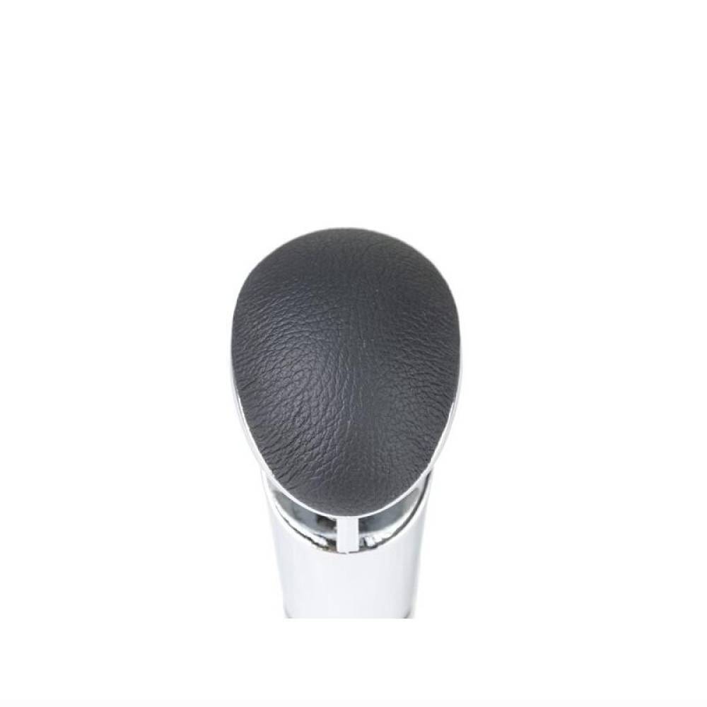Maner schimbator viteza, imitatie piele neagra cu crom, 7368 Automax