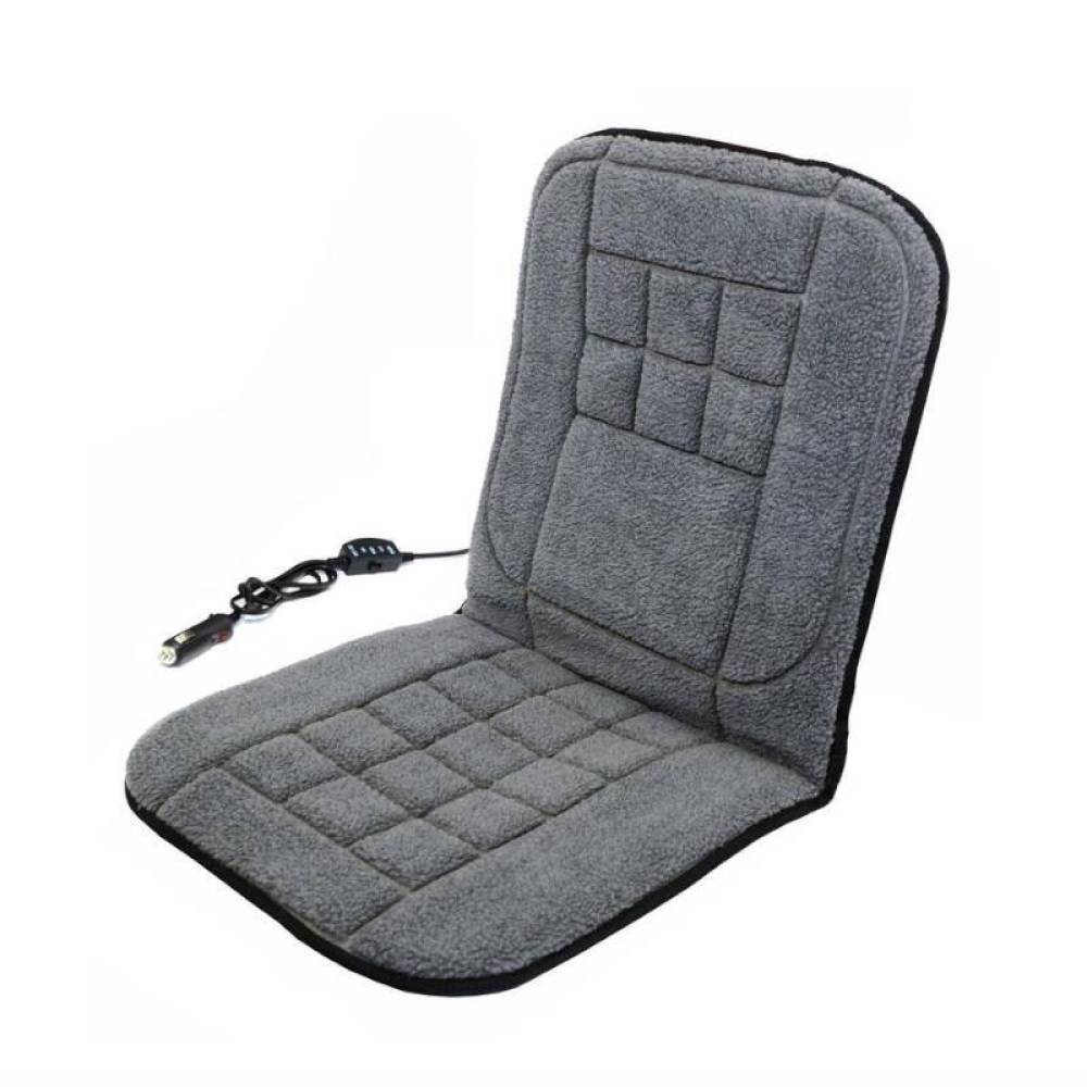 Perna scaun cu incalzire, 12V, plush gri, cu termostat incorporat, TEDDY, 04121 Compass