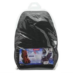 Perna scaun cu incalzire, 12V, plush si piele sintetica perforata, 3 trepte de viteza, neagra, SHAWN, 04083 Compass
