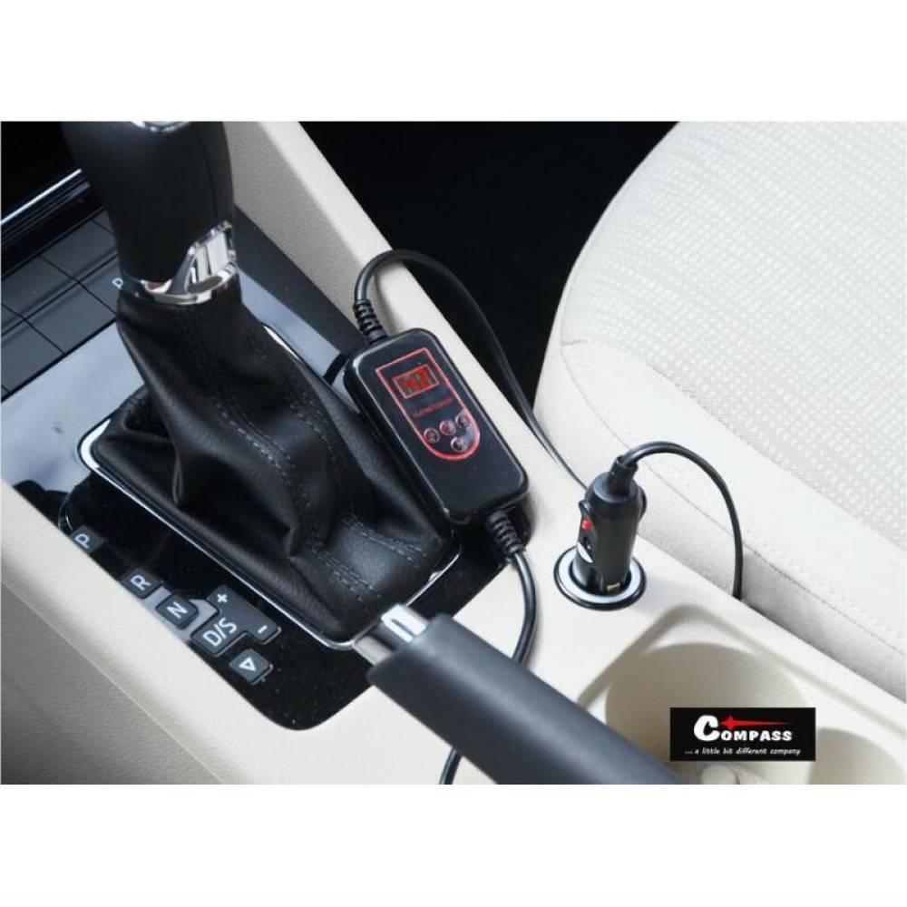 Perna scaun cu incalzire, 12V, velur albastru, cu termostat incorporat, comutator digital, Premium, FURRY, 04127 Compass