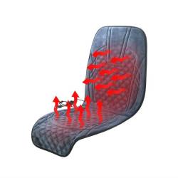 Perna scaun cu incalzire, 12V, velur albastru, cu termostat incorporat, comutator digital, Premium, FURRY, 04127 Compass