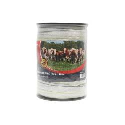 Rola banda alb-galben-negru, latime 20mm 5x0.3mm SS ,200m , pt gard electric BK87536